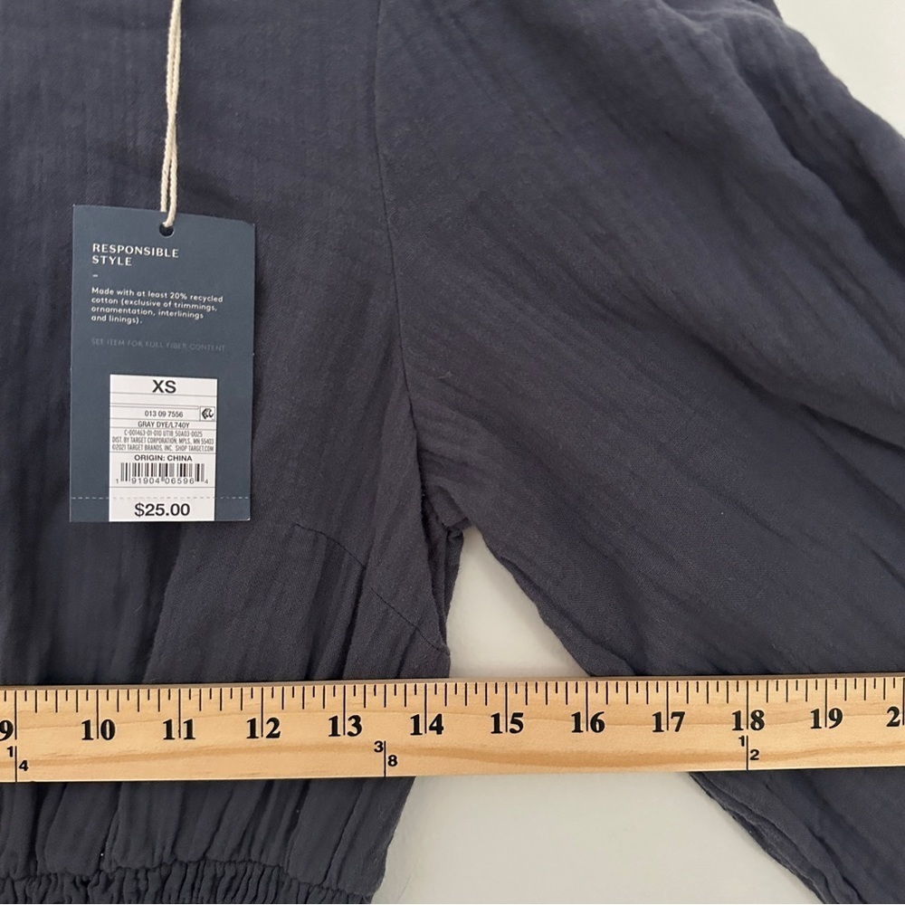 NWT- Universal Thread Womens A Line‎ Dress Gray Ombre Keyhole Back Long Sleeve - Picture 7 of 9